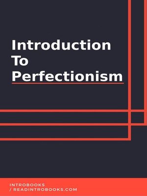 cover image of Introduction to Perfectionism